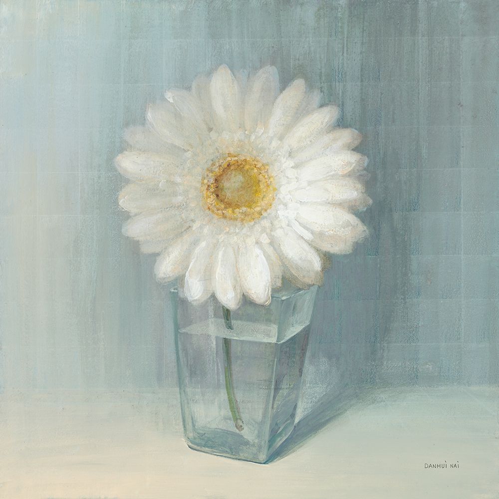 Single White Daisy art print by Danhui Nai for $57.95 CAD