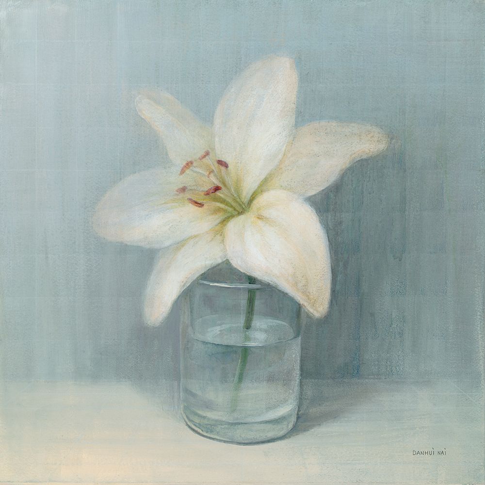 Single White Lily art print by Danhui Nai for $57.95 CAD