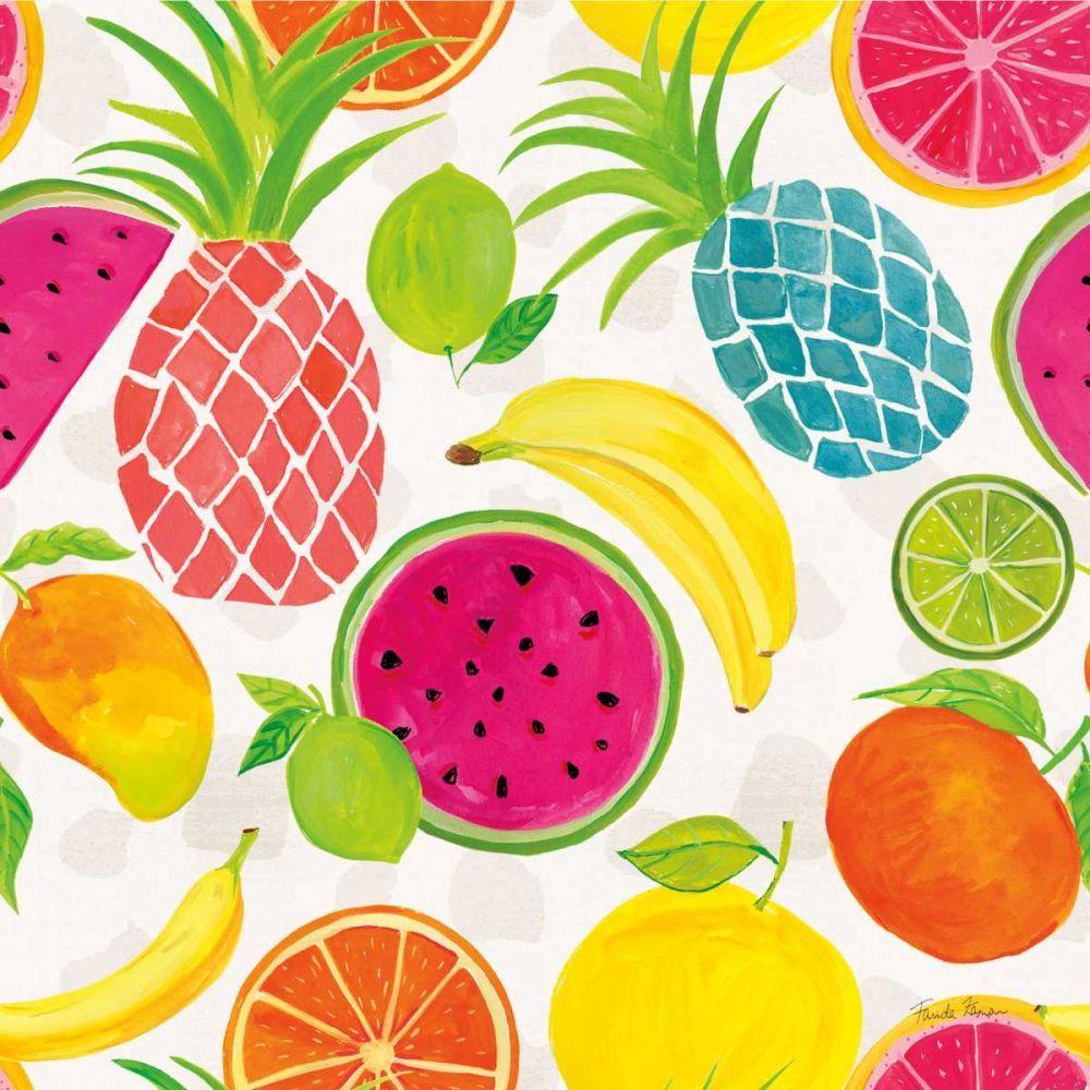 Tutti Frutti Pattern IIIA art print by Farida Zaman for $57.95 CAD