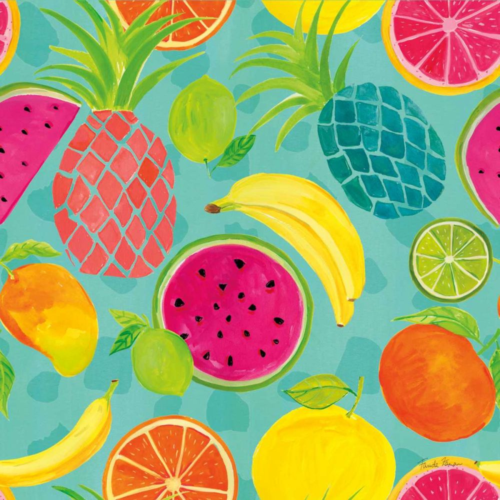 Tutti Frutti Pattern IIIB art print by Farida Zaman for $57.95 CAD
