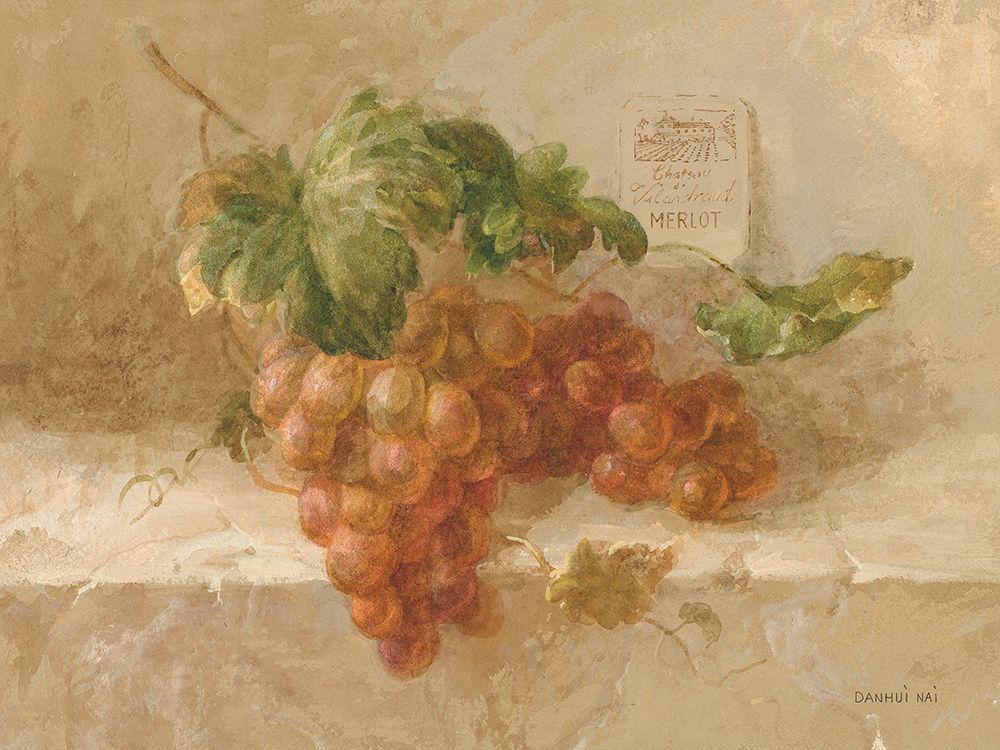 Merlot Grapes art print by Danhui Nai for $57.95 CAD