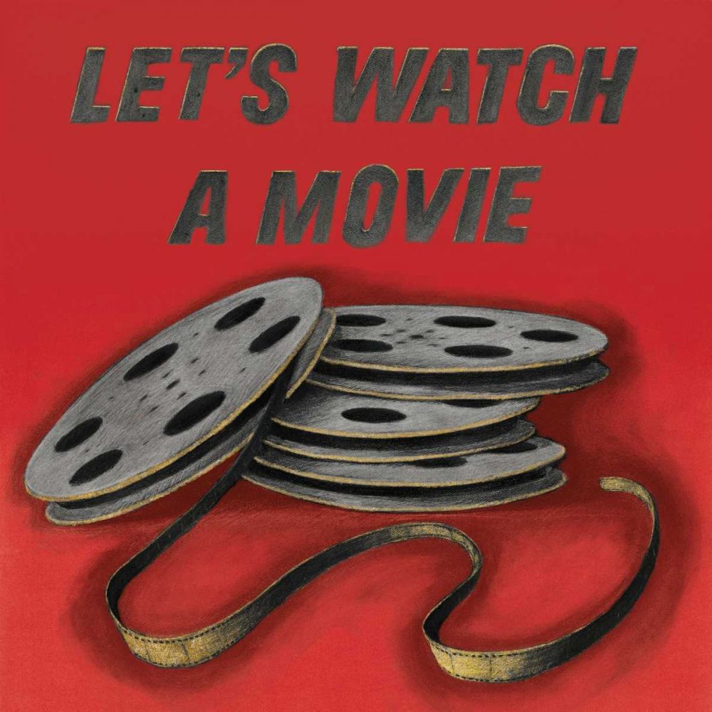 Lets Watch a Movie Red art print by Wild Apple Portfolio for $57.95 CAD
