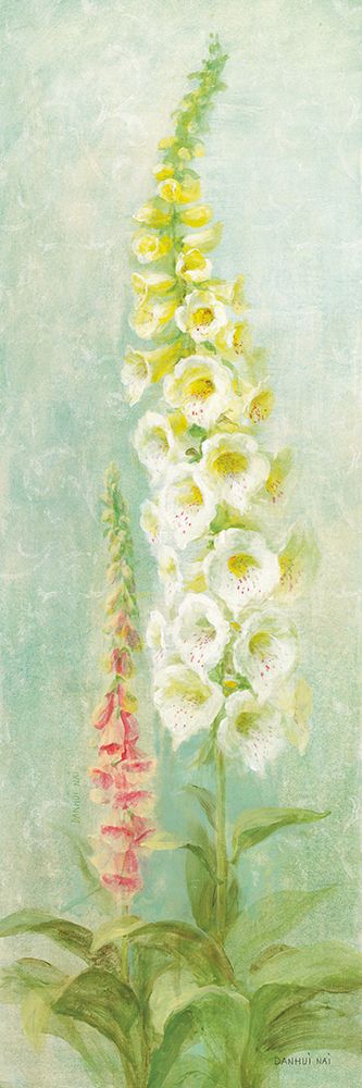 White Foxgloves art print by Danhui Nai for $57.95 CAD