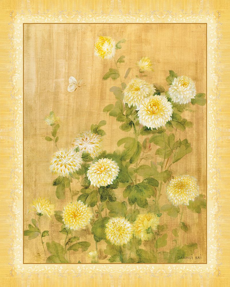 Chinese Chrysanthemums I art print by Danhui Nai for $57.95 CAD
