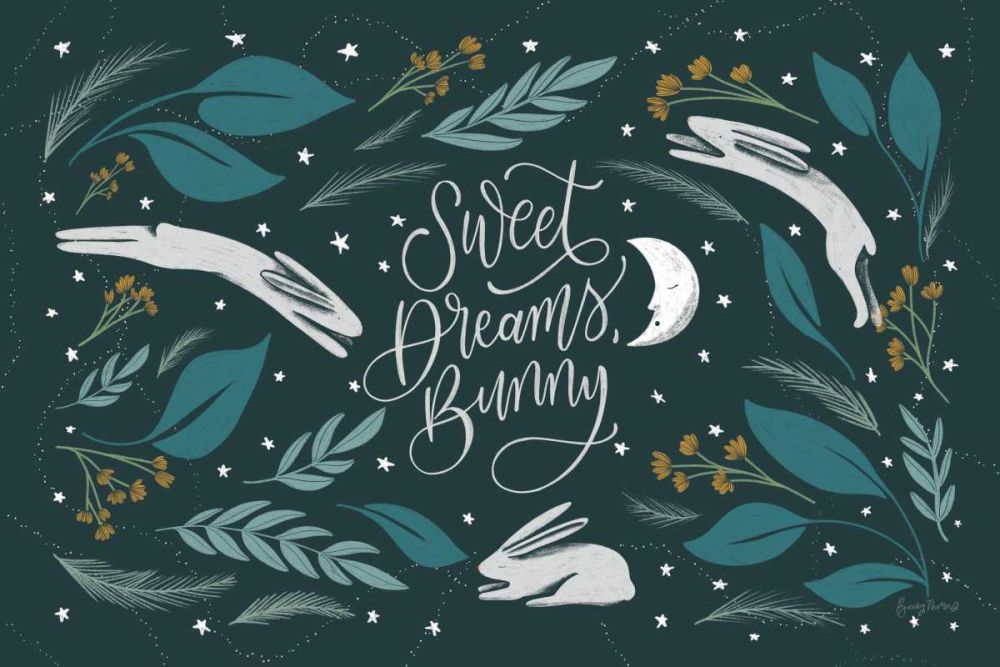 Sweet Dreams Bunny I art print by Becky Thorns for $57.95 CAD