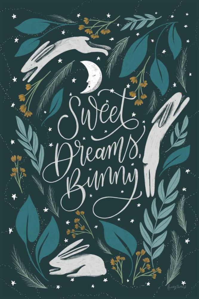 Sweet Dreams Bunny II art print by Becky Thorns for $57.95 CAD