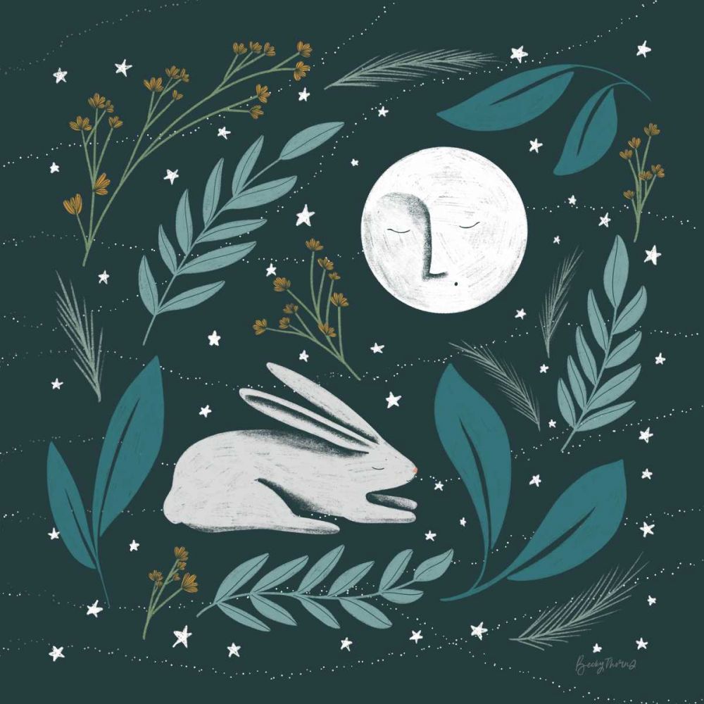 Sweet Dreams Bunny III art print by Becky Thorns for $57.95 CAD