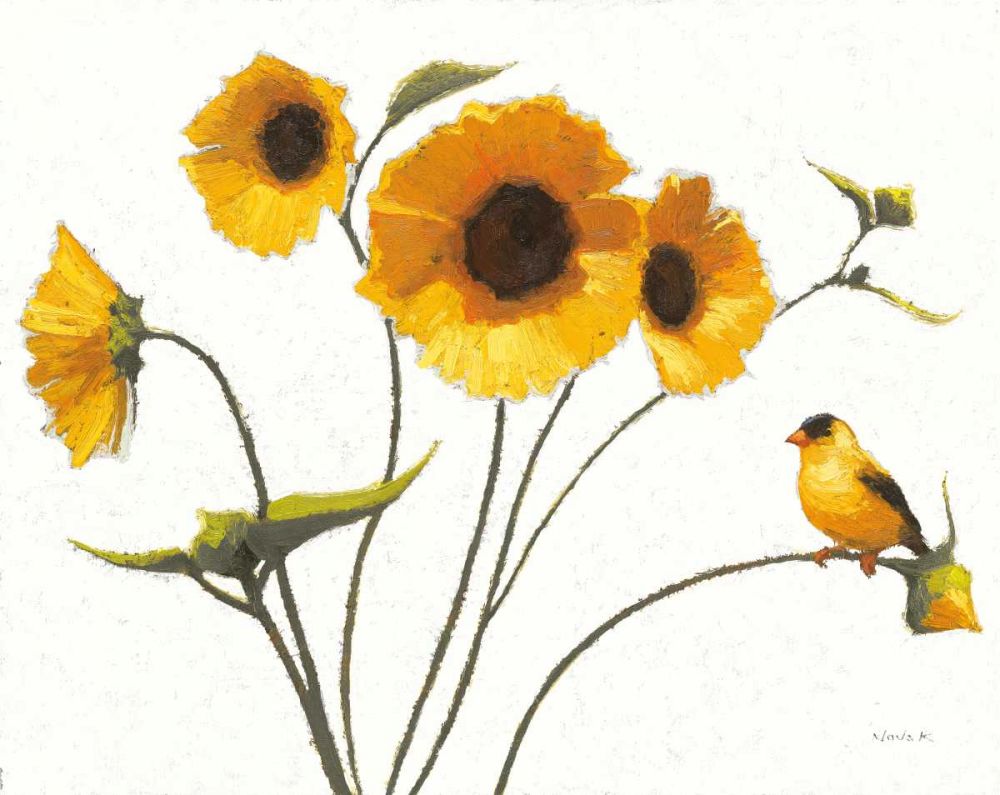 Sunny Flowers IV Light art print by Shirley Novak for $57.95 CAD