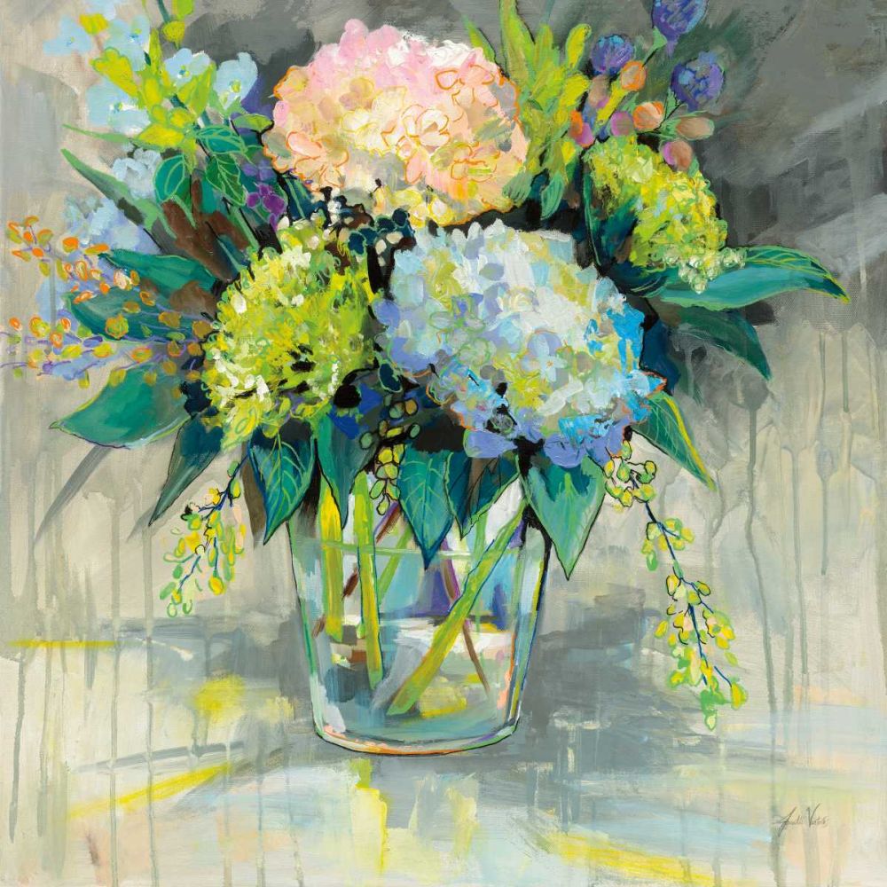 Hydrangeas from the Garden art print by Jeanette Vertentes for $57.95 CAD