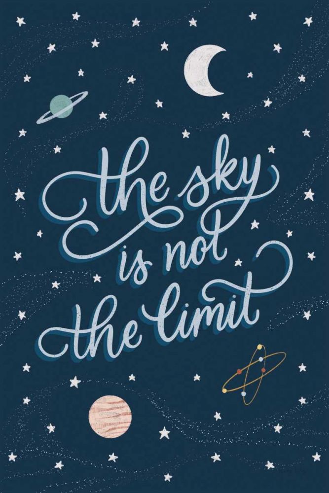 Sky is not the limit art print by Becky Thorns for $57.95 CAD