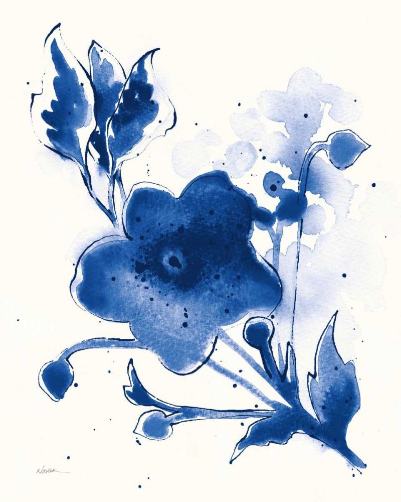 Independent Blooms Blue II v2 art print by Shirley Novak for $57.95 CAD