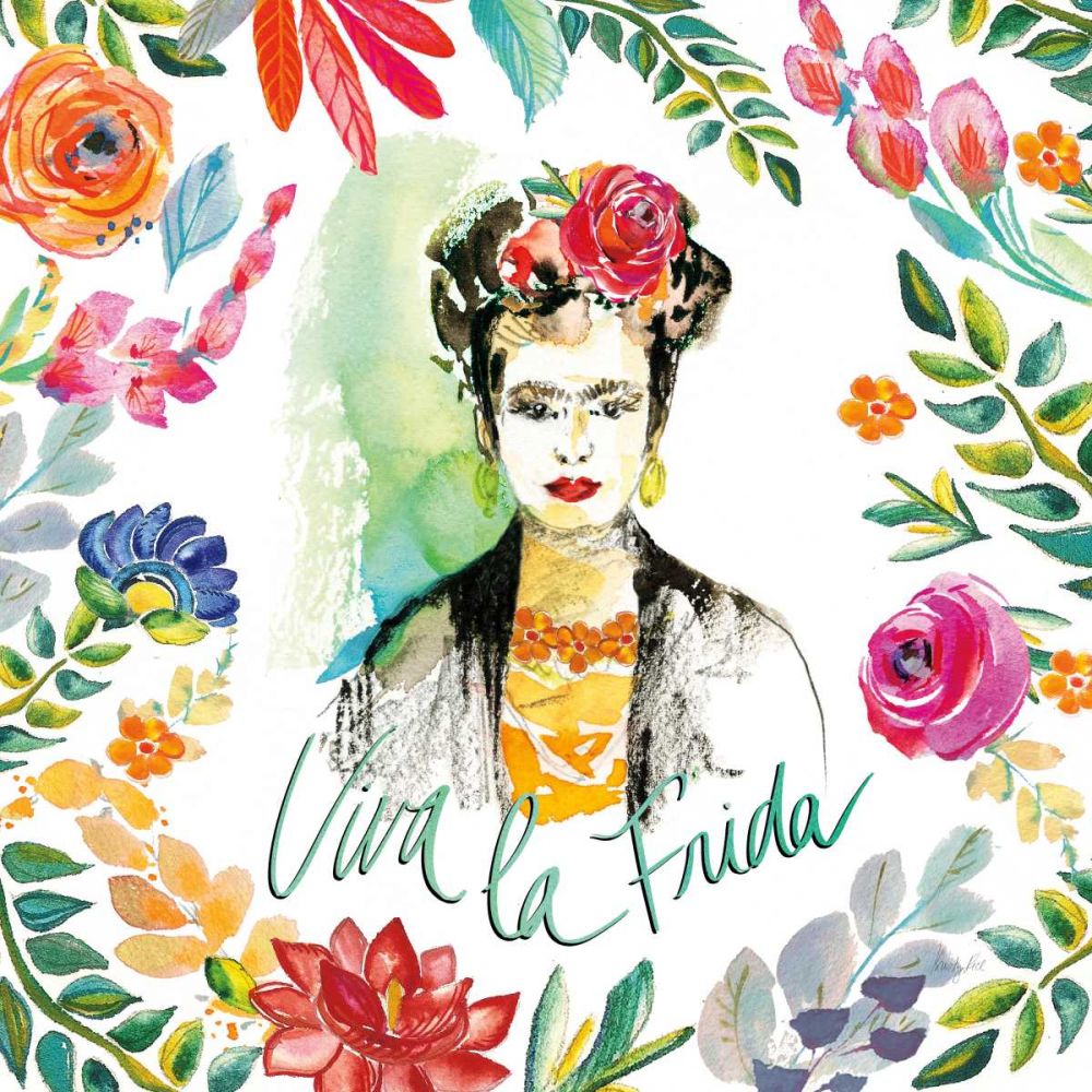 Fridas Flower Fancy I art print by Kristy Rice for $57.95 CAD