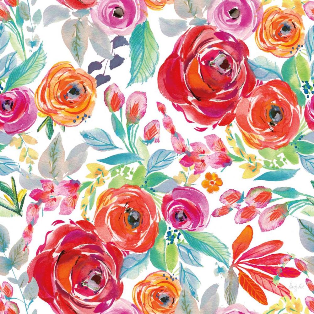 Fridas Flower Fancy Pattern I art print by Kristy Rice for $57.95 CAD