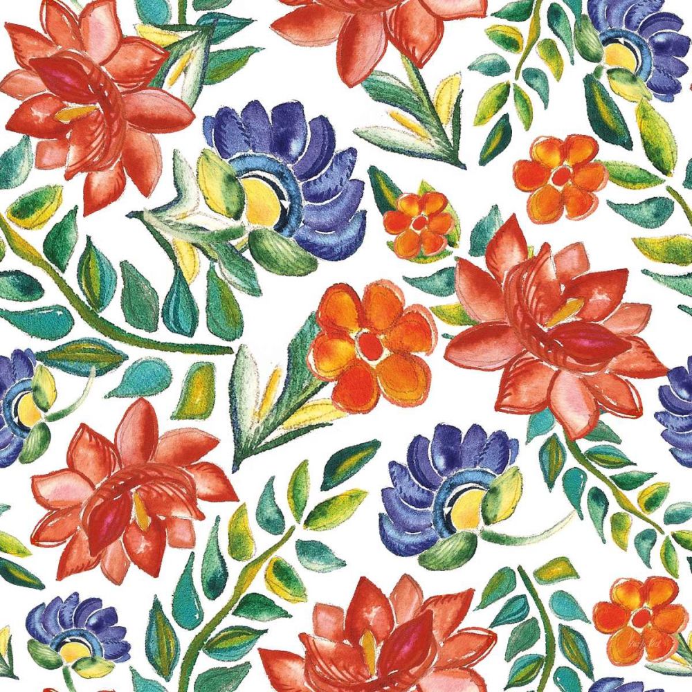 Fridas Flower Fancy Pattern IV art print by Kristy Rice for $57.95 CAD