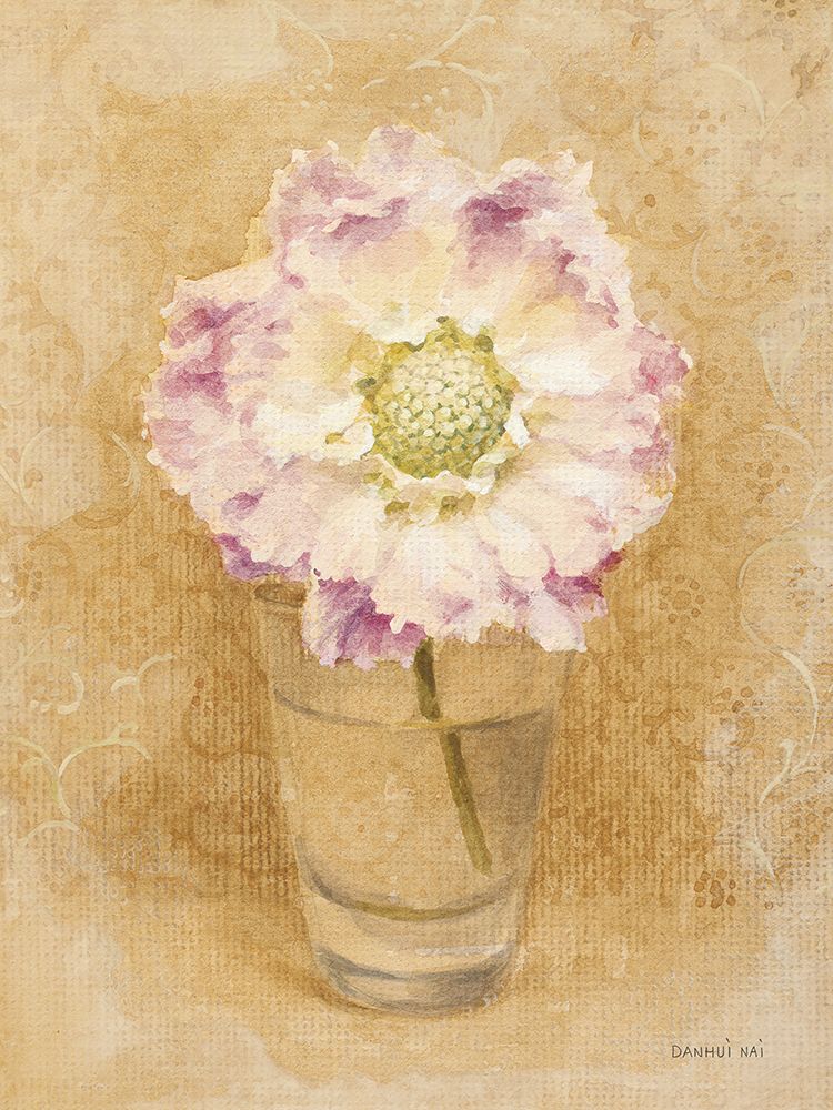 Scabiosa Blossom in Glass art print by Danhui Nai for $57.95 CAD