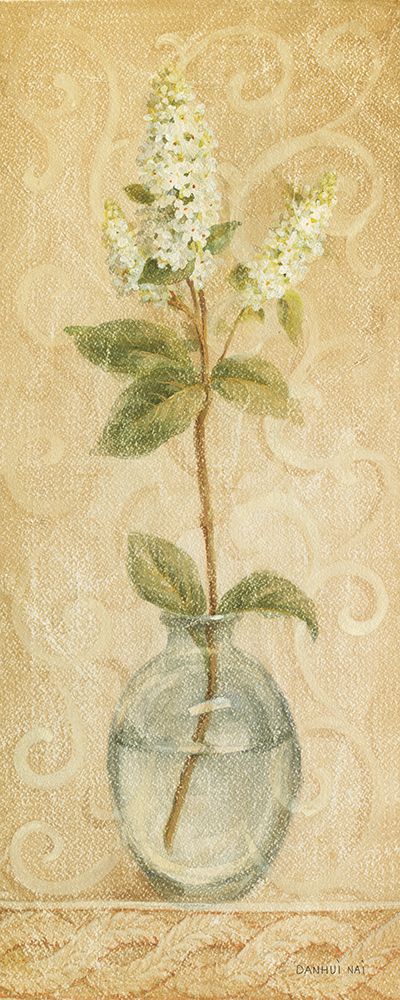 Vintage Lilac in Glass Vase art print by Danhui Nai for $57.95 CAD
