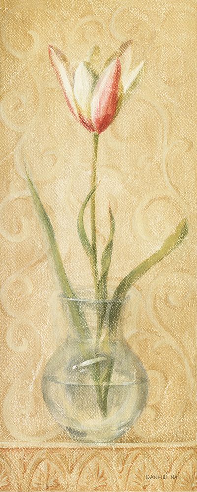 Vintage Tulip in Glass Vase art print by Danhui Nai for $57.95 CAD