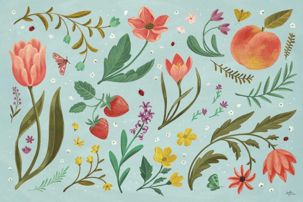 Spring Botanical I art print by Janelle Penner for $57.95 CAD