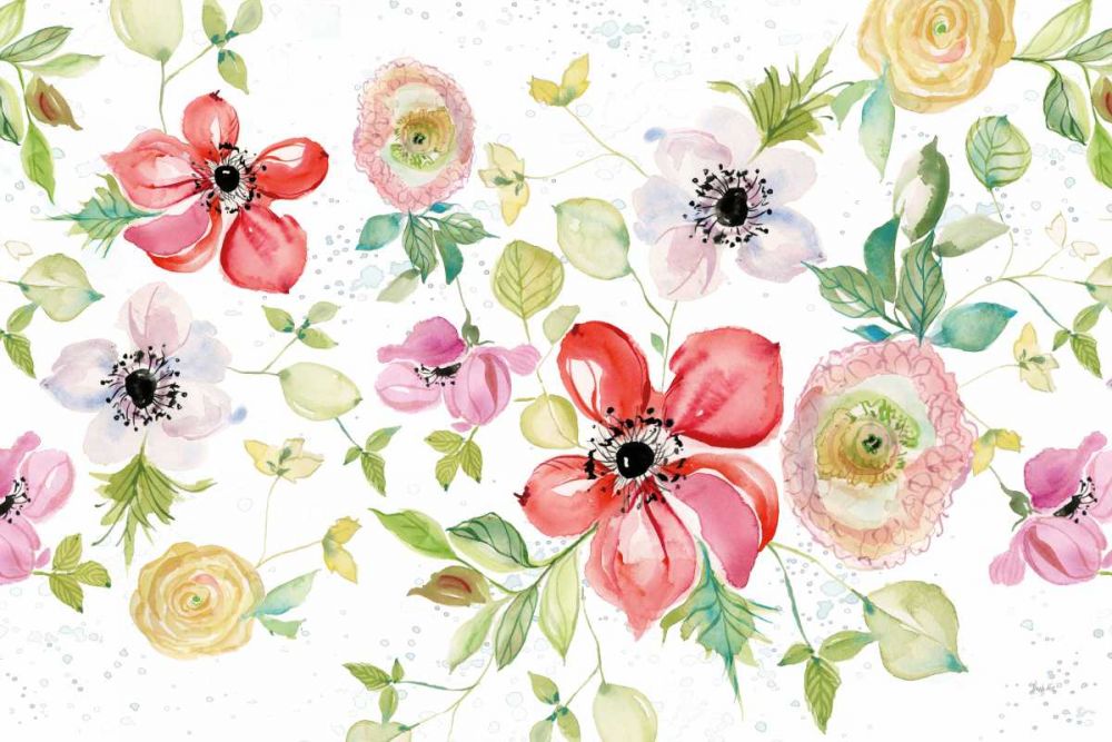 Spray of Anemones I art print by Kristy Rice for $57.95 CAD
