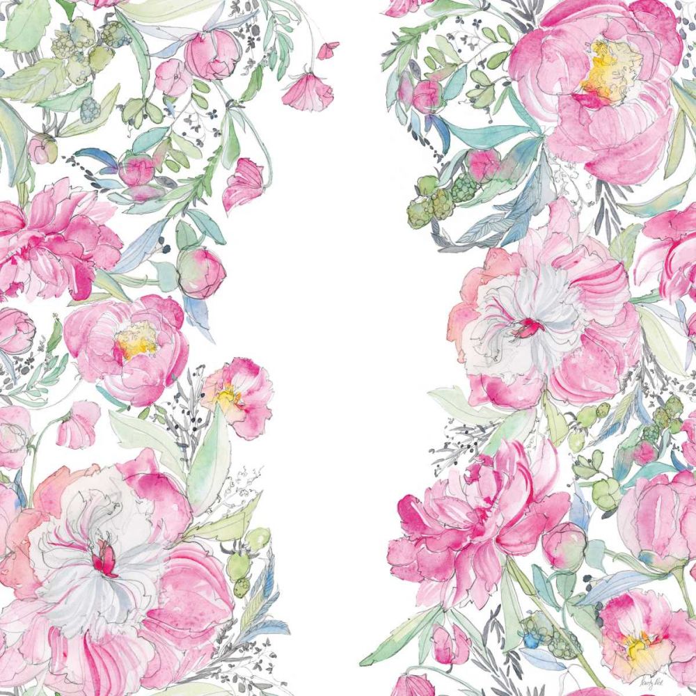 Pink Peonies Pattern I art print by Kristy Rice for $57.95 CAD