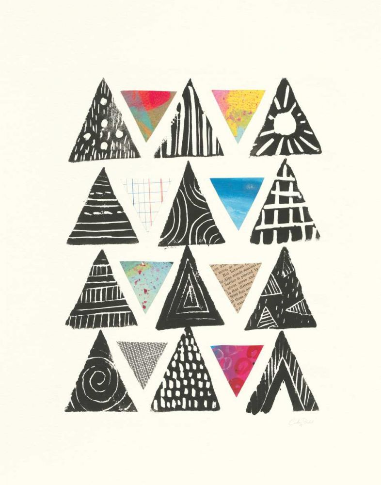Triangles with Border art print by Courtney Prahl for $57.95 CAD