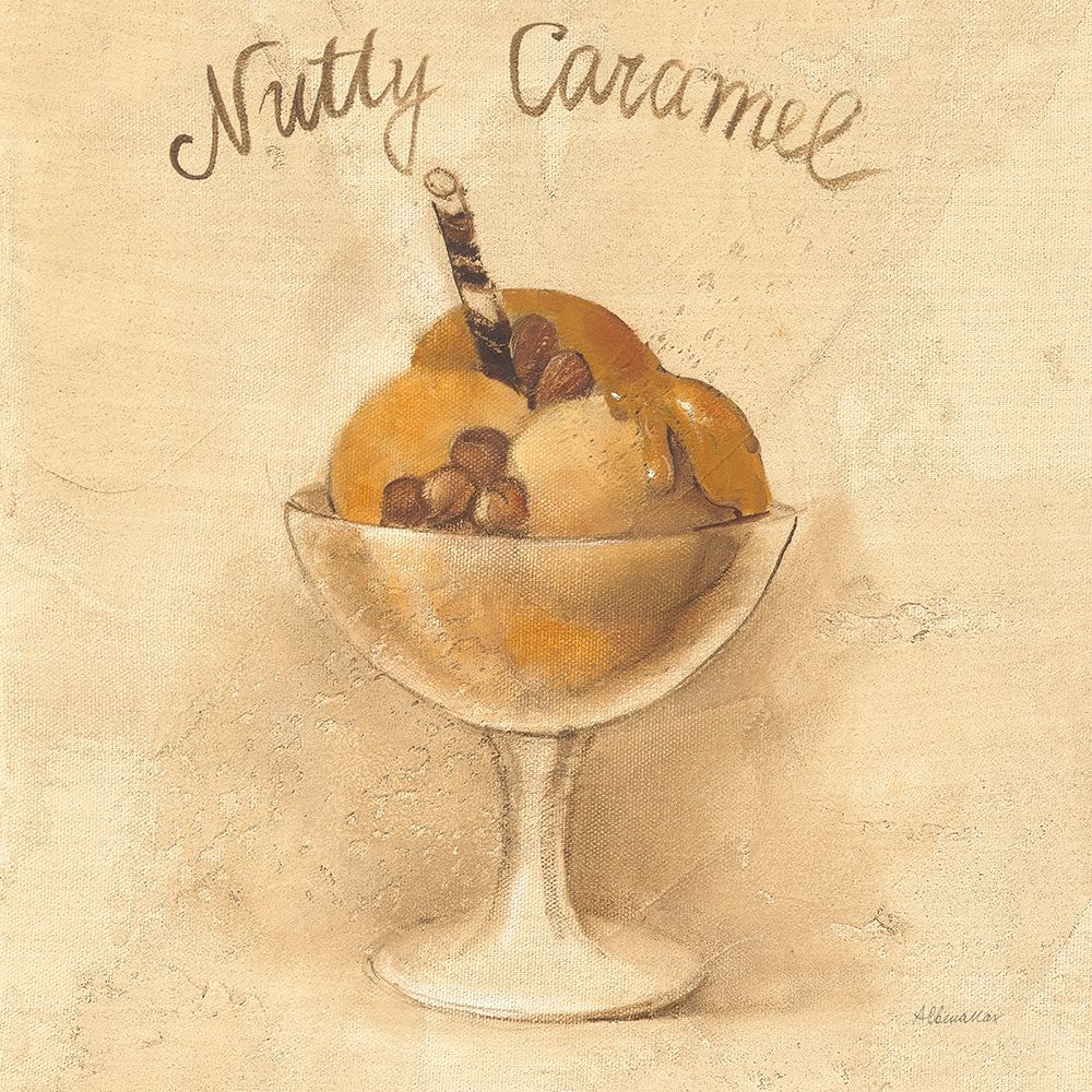 Nutty Caramel Sundae art print by Albena Hristova for $57.95 CAD