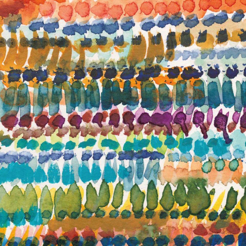 Colorful Patterns V Crop I art print by Cheryl Warrick for $57.95 CAD
