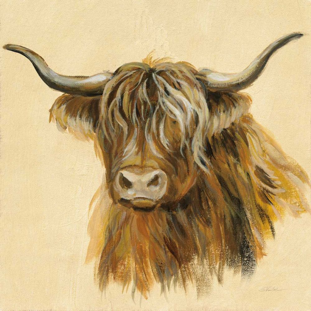 Highland Animal Cow art print by Silvia Vassileva for $57.95 CAD