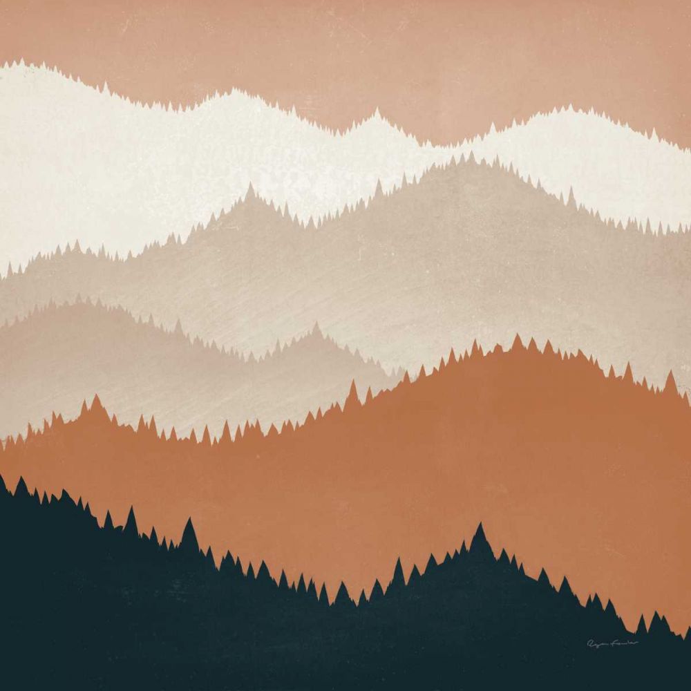 Mountain View Terra Cotta art print by Ryan Fowler for $57.95 CAD