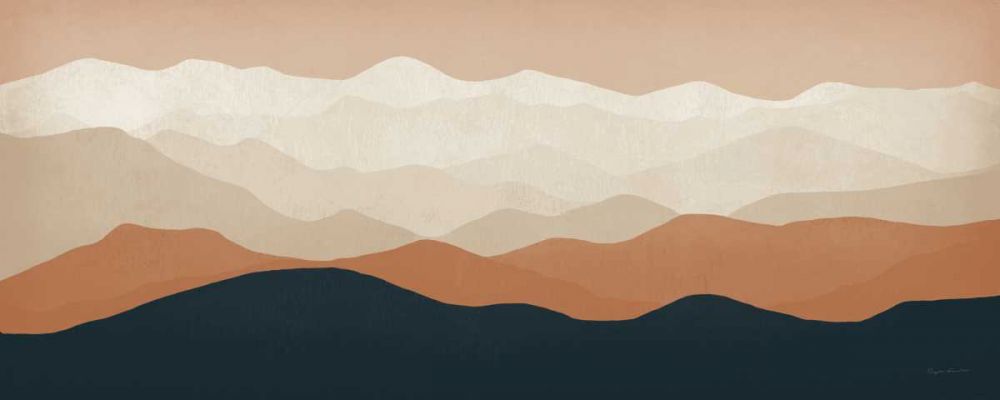 Terra Cotta Sky Mountains art print by Ryan Fowler for $57.95 CAD