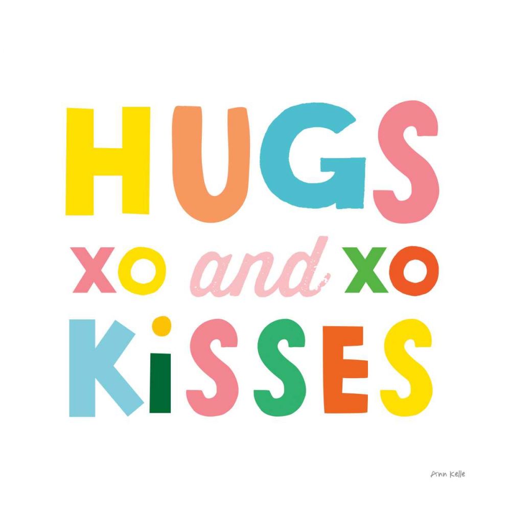 Hugs and Kisses art print by Ann Kelle for $57.95 CAD