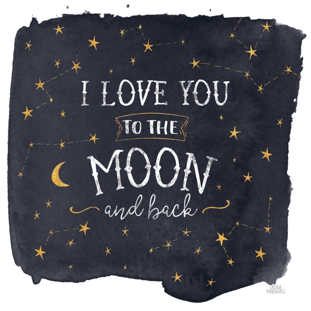 Celestial Love I Sq art print by Laura Marshall for $57.95 CAD