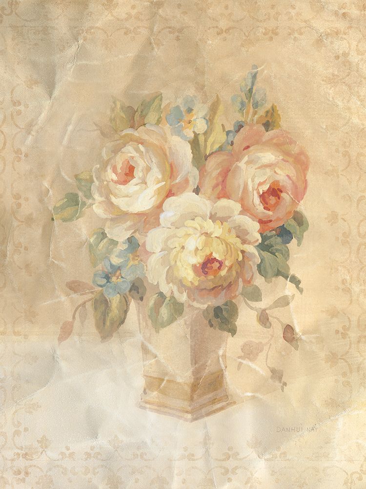 Faded Pink White Roses art print by Danhui Nai for $57.95 CAD