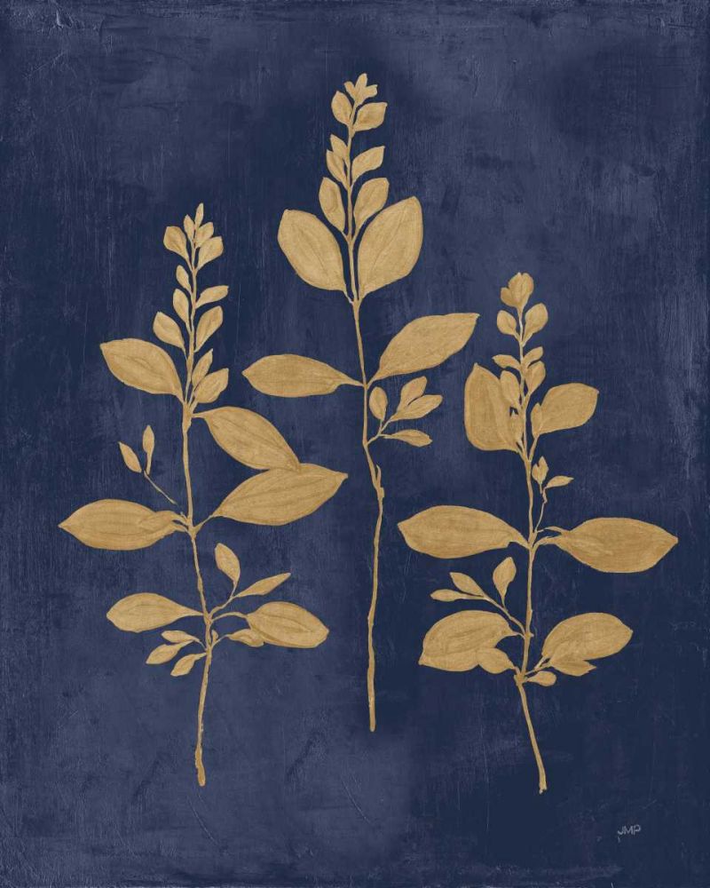 Botanical Study IV Gold Navy art print by Julia Purinton for $57.95 CAD