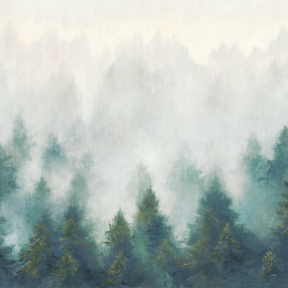 Misty Forest Blush Sq art print by Julia Purinton for $57.95 CAD