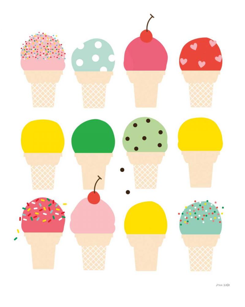 Ice Cream Fun art print by Ann Kelle for $57.95 CAD
