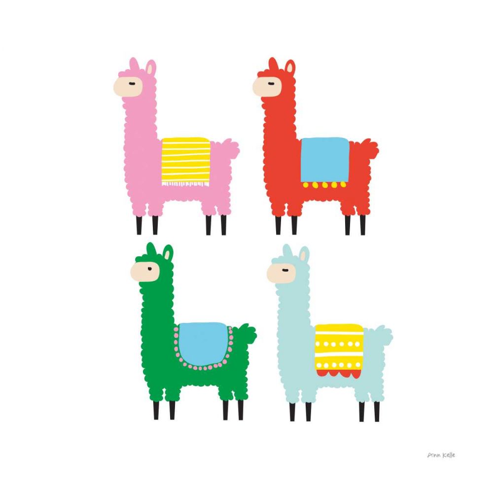 The Llamas art print by Ann Kelle for $57.95 CAD