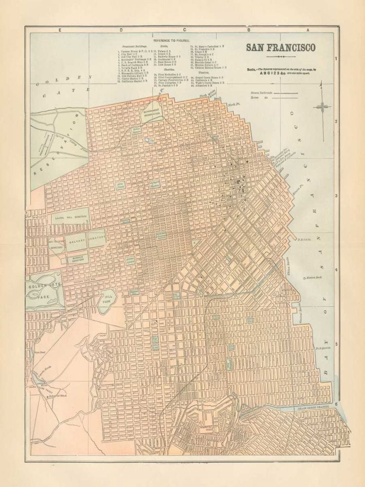 San Francisco Map art print by Wild Apple Portfolio for $57.95 CAD