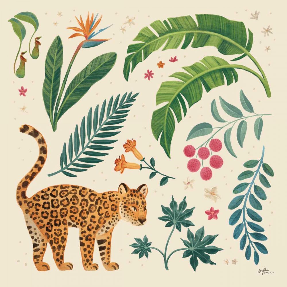 Jungle Love IV Cream art print by Janelle Penner for $57.95 CAD