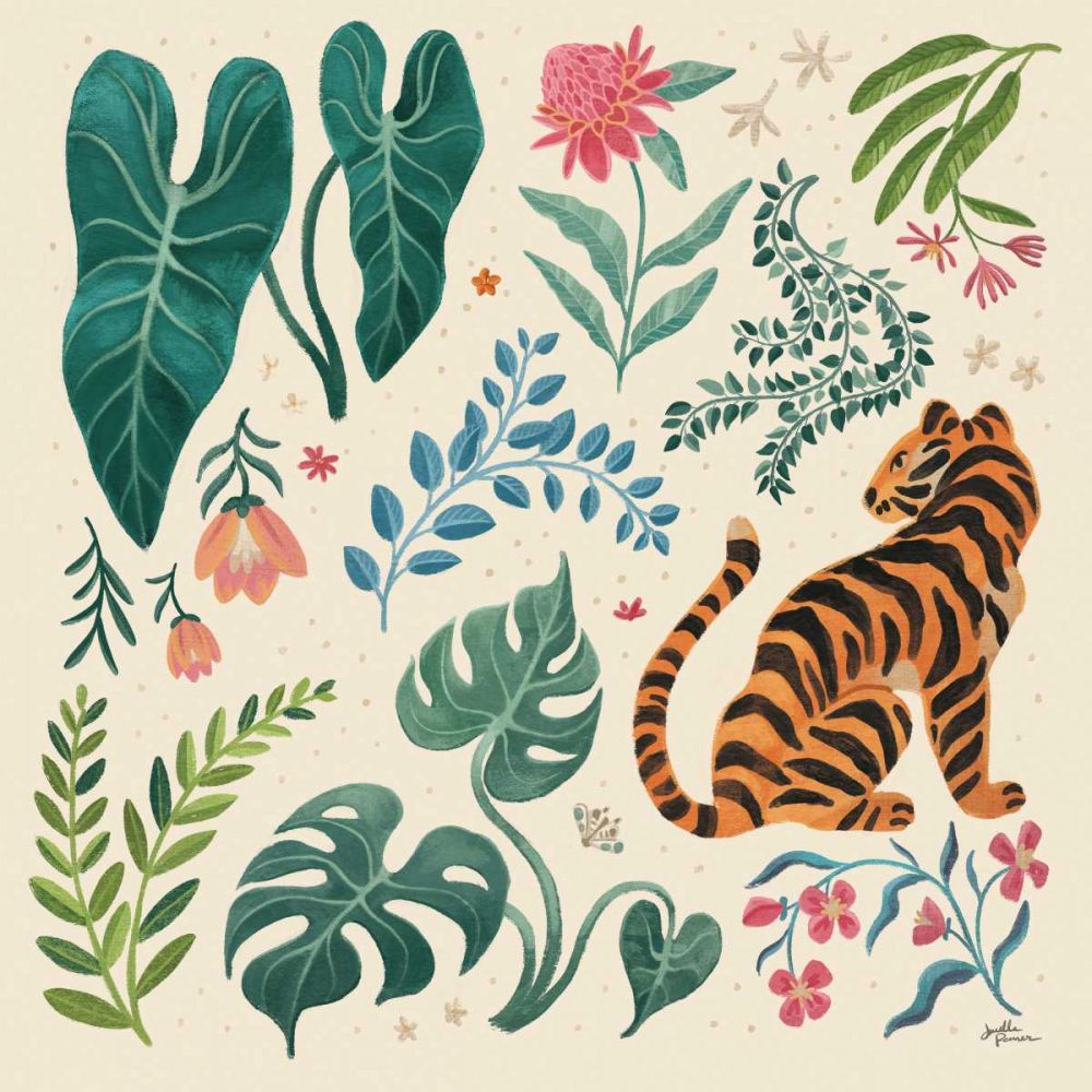 Jungle Love V Cream art print by Janelle Penner for $57.95 CAD