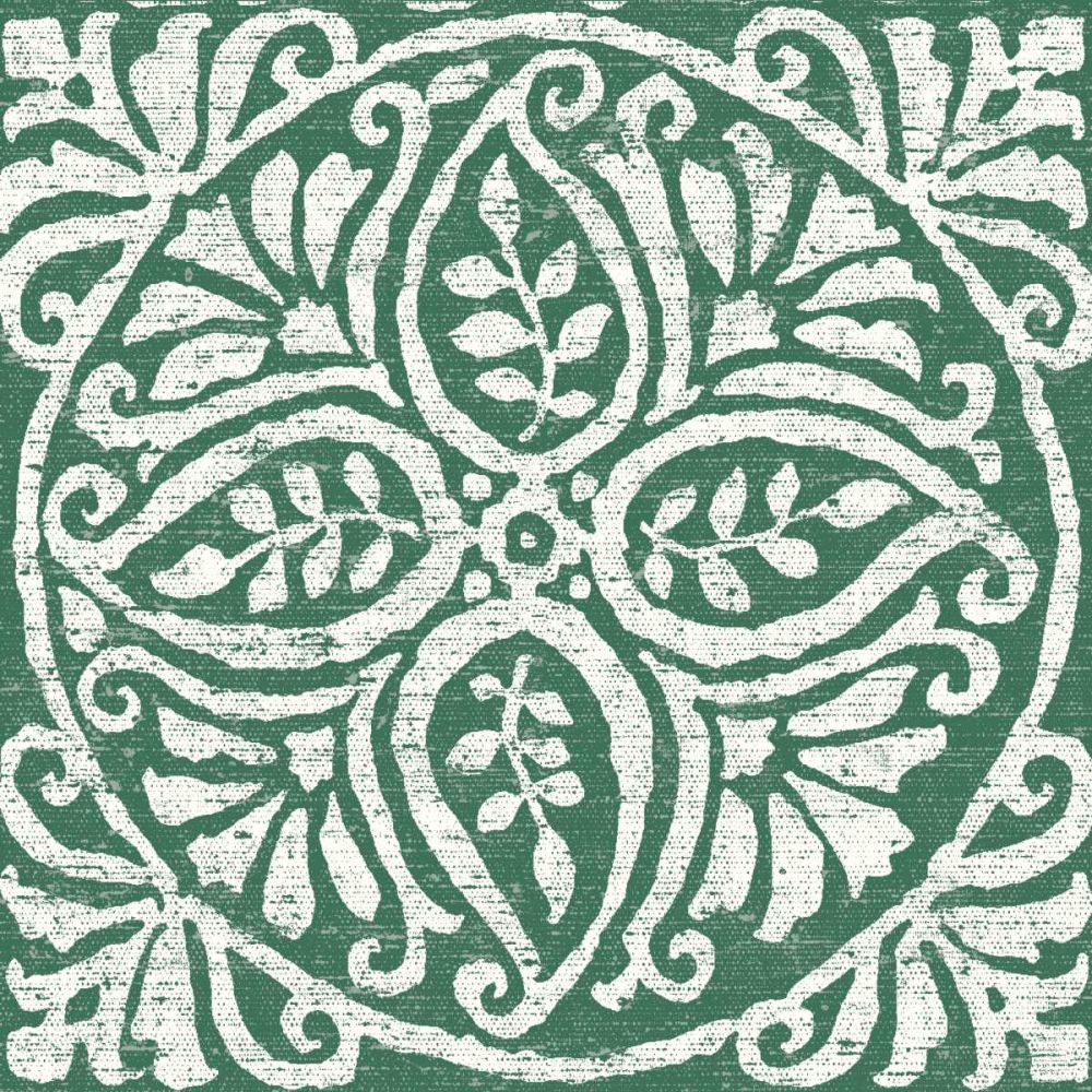 Amadora Dark Green Tile IV art print by Wild Apple Portfolio for $57.95 CAD