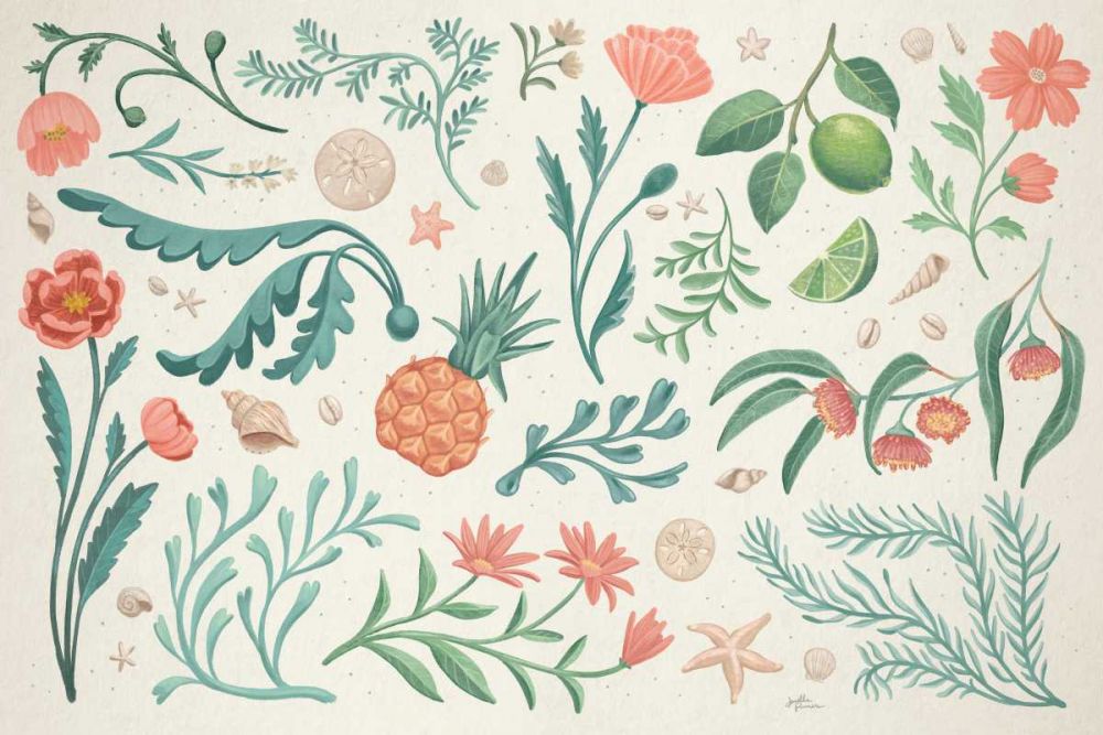 Seaside Botanical I art print by Janelle Penner for $57.95 CAD