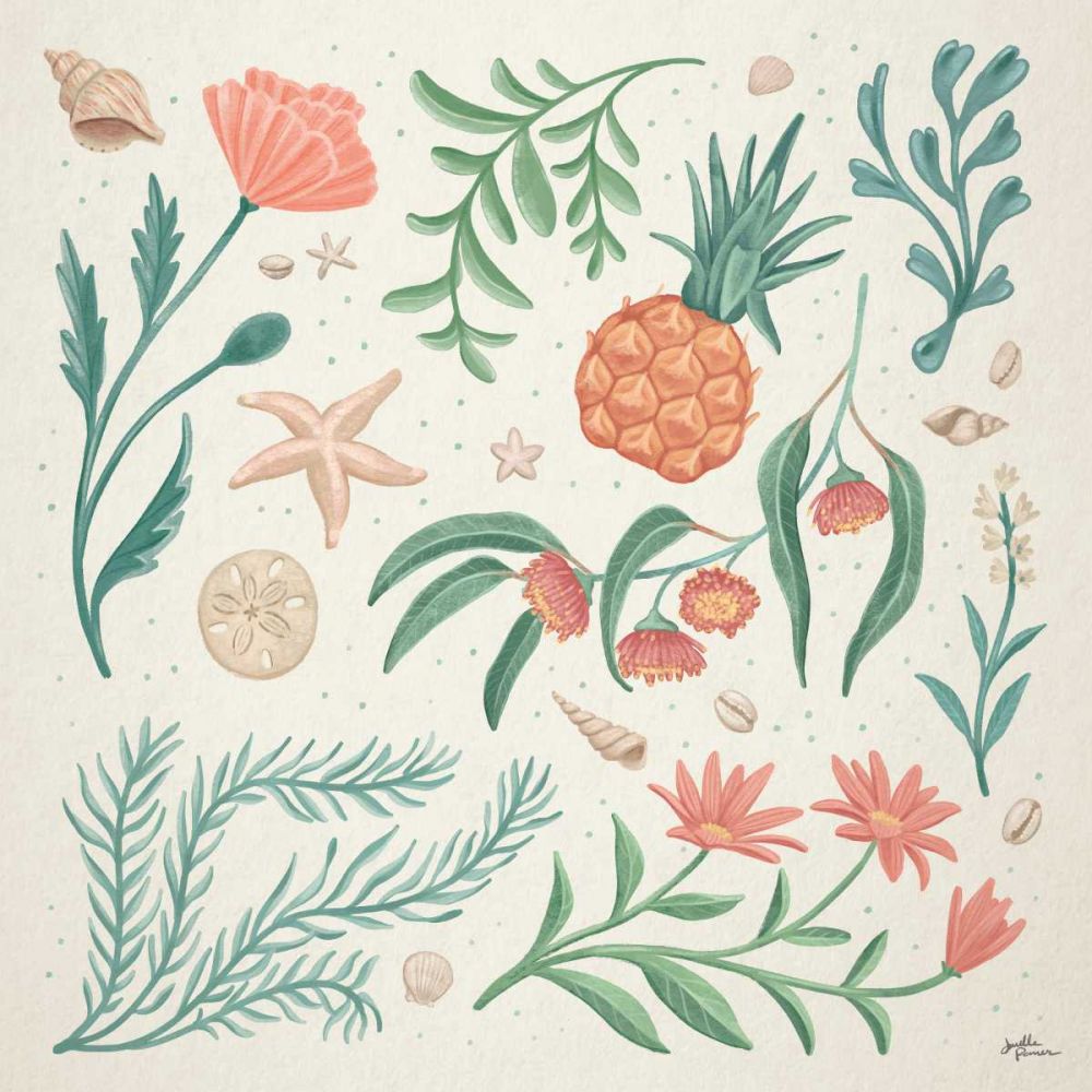 Seaside Botanical III art print by Janelle Penner for $57.95 CAD
