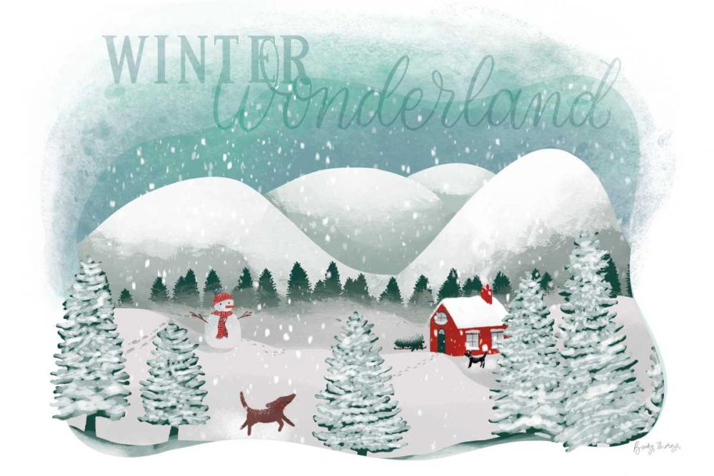 Winter Wonderland I art print by Becky Thorns for $57.95 CAD