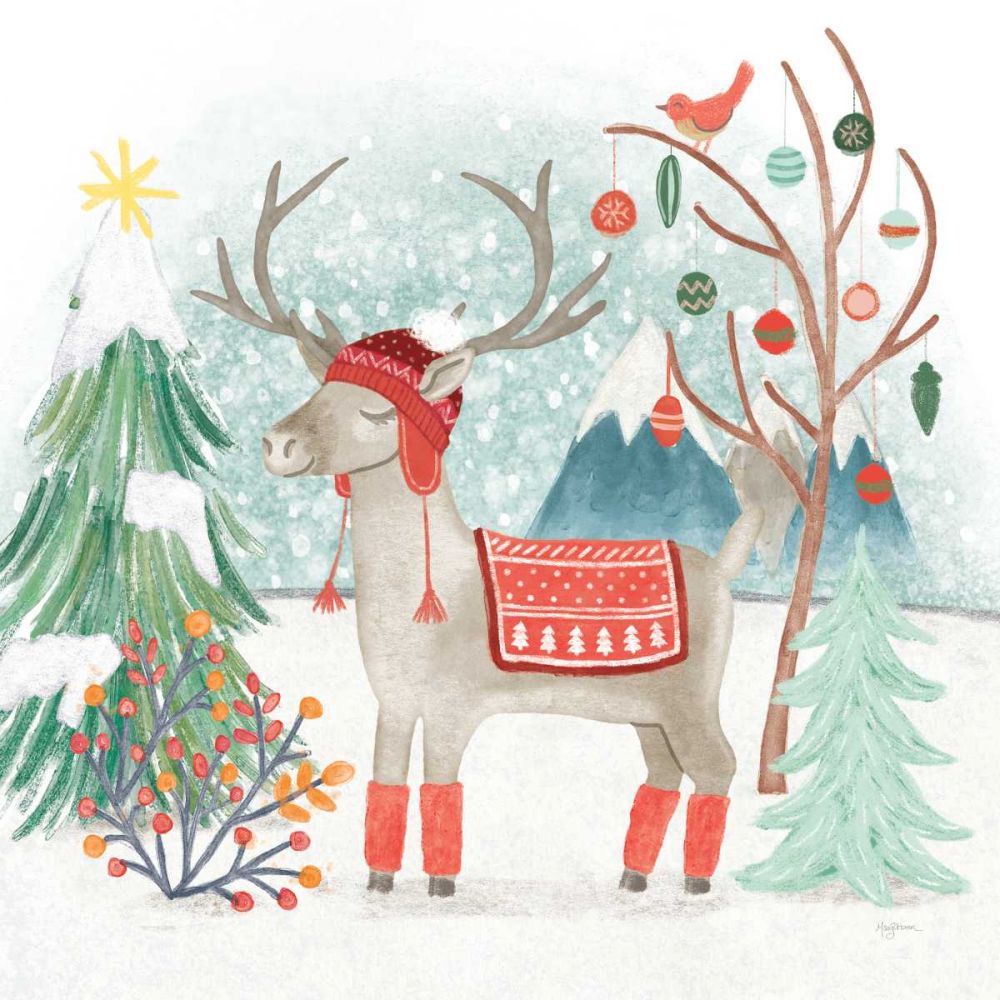 Reindeer Jubilee II art print by Mary Urban for $57.95 CAD
