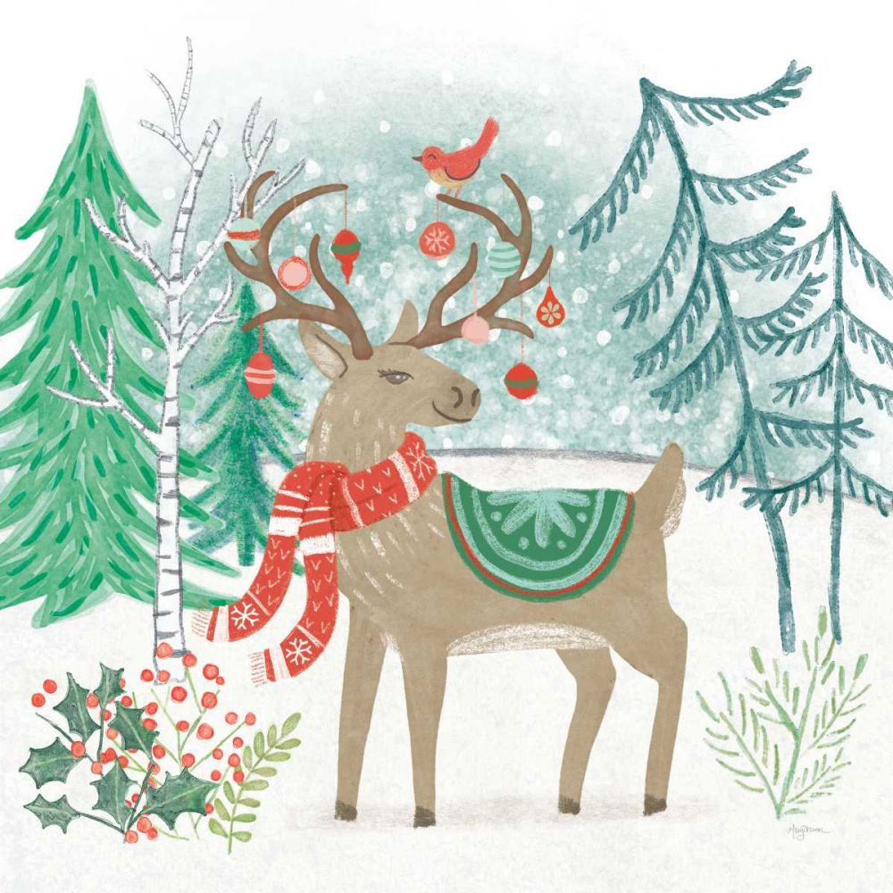 Reindeer Jubilee V art print by Mary Urban for $57.95 CAD