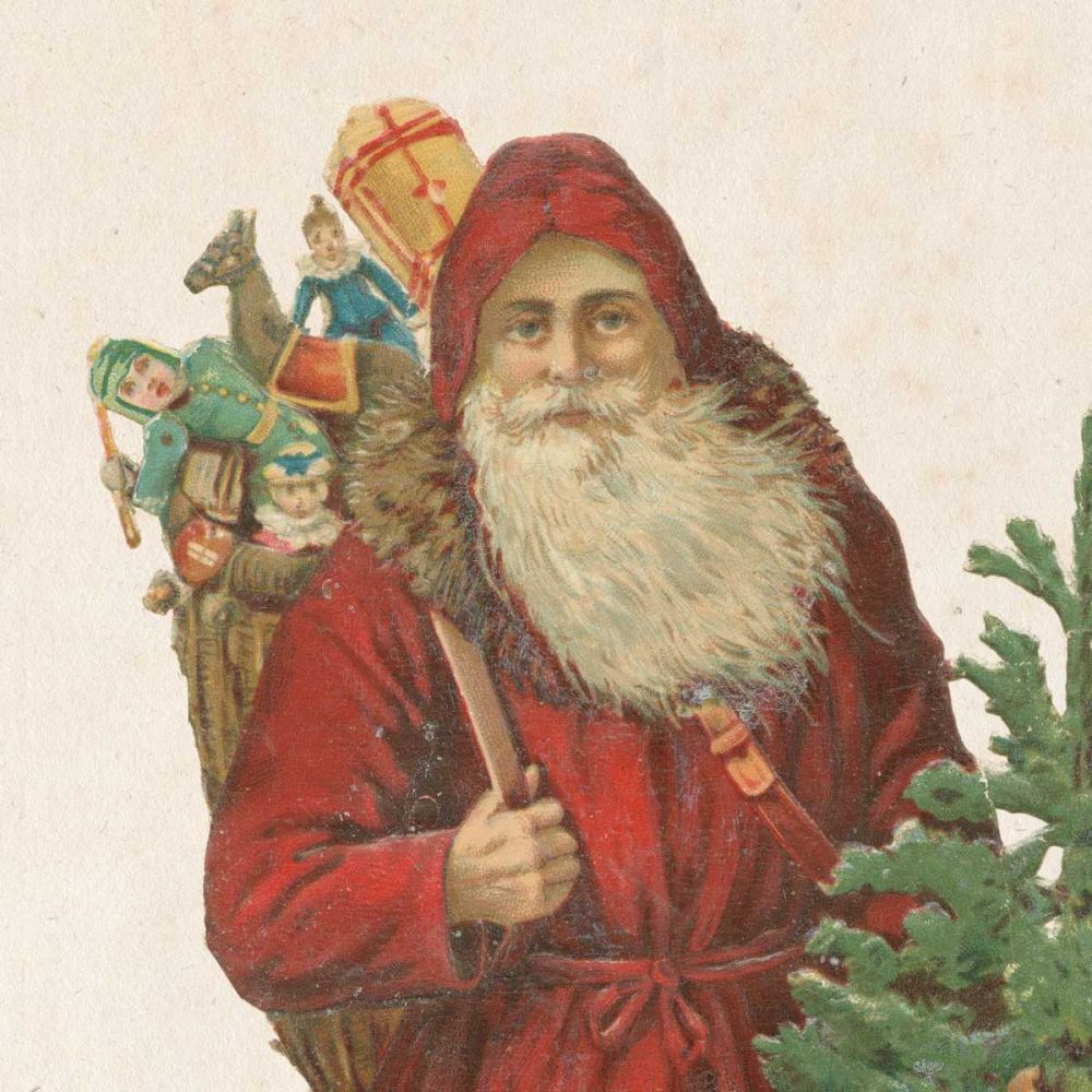 Victorian Santa I art print by Wild Apple Portfolio for $57.95 CAD
