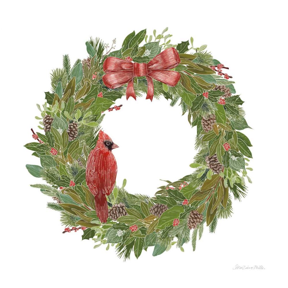 Woodland Wreath No Words IV art print by Sara Zieve Miller for $57.95 CAD