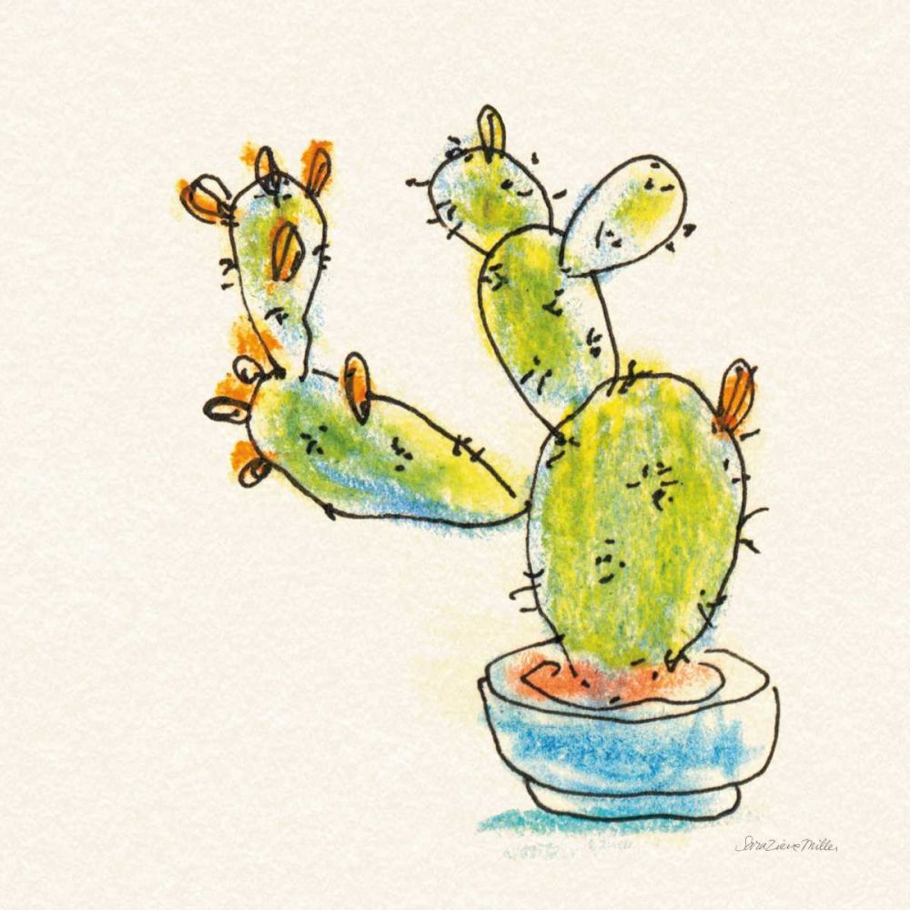 Cacti Garden V art print by Sara Zieve Miller for $57.95 CAD