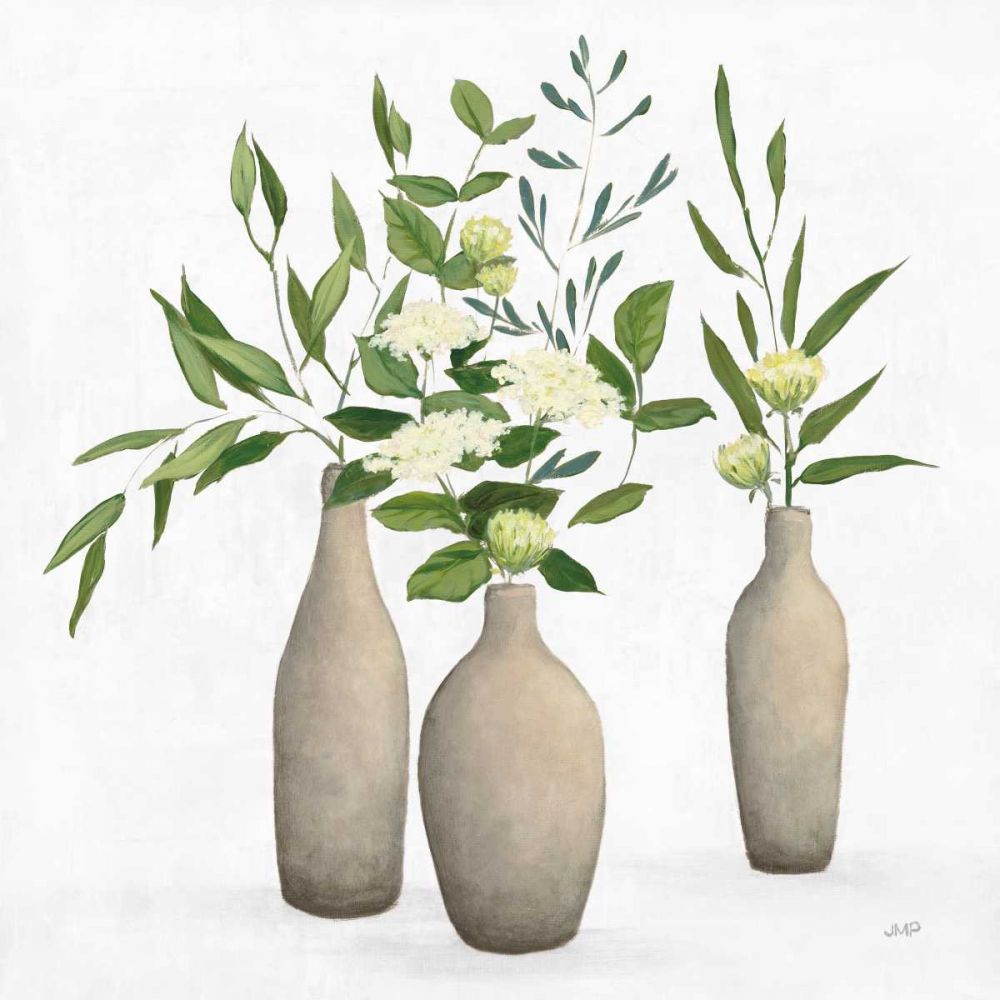 Natural Bouquet I White art print by Julia Purinton for $57.95 CAD